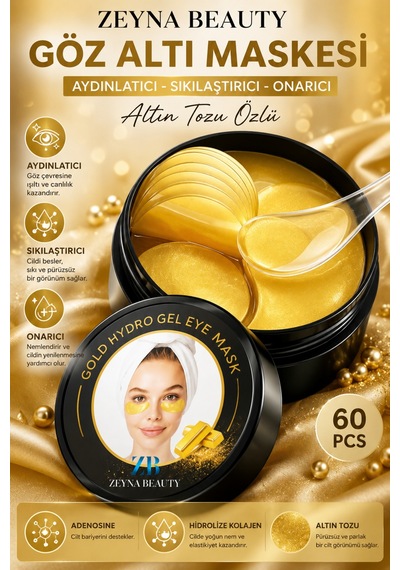 Göz Altı Maskesi Aydınlatıcı Sıkılaştırıcı Ve Onarıcı Altın Tozu Özlü - 703026864