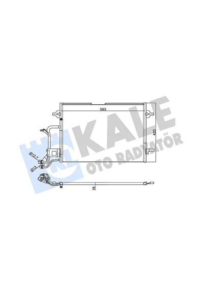 Vw Passat B5 Klima Radyatoru 1.9 Tdi 1997-2001 Kale 342935