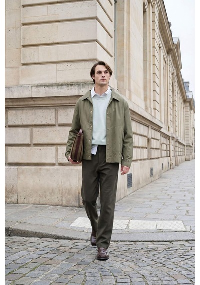Defacto Erkek Pamuklu Smart-casual Pantolon G1076ax26spkh244 Haki-kh244