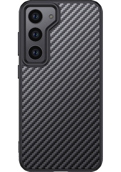 Wlons Galaxy S23 Plus Uyumlu Aramid Karbon Fiber Magsafe Özellikli Kılıf