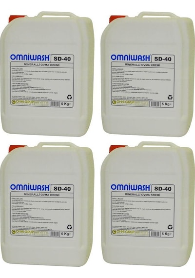 Omniwash Sd-40 Mineralli Ovma Temizlik Kremi 5000ml 4 Adet 4'lü Set