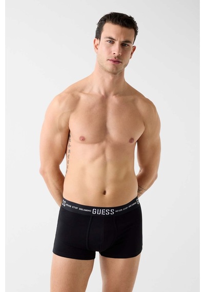 Guess Erkek 3'lü Boxer U6gg46.fmcm Siyah