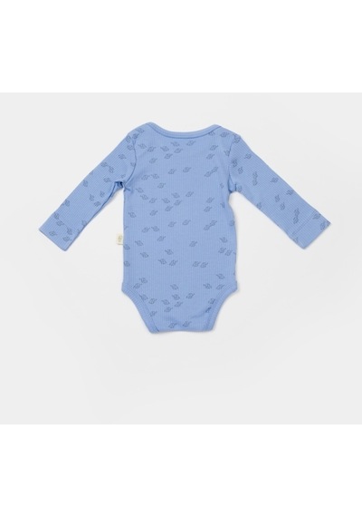 BabyCosy Organik Modal Fil Baskılı 2 Li Uzun Kollu Badi 001