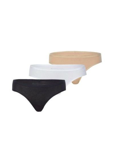 Blackspade 3'lü Paket İz Yapmayan Kadın Slip Külot Siyah Beyaz Ten