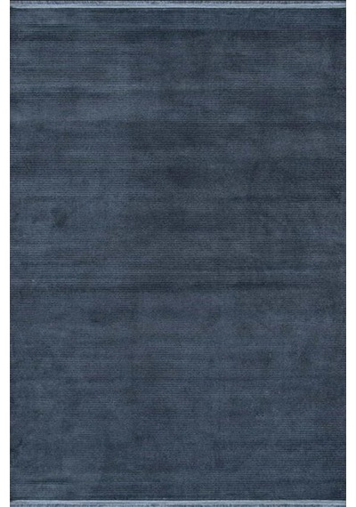 Çam Halı Enoks 6106 Mavi Siyah Romans Halı Modern Desenli Makine Halısı