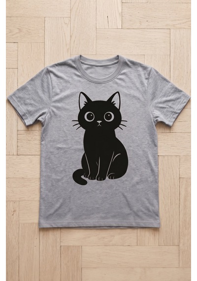 Kedi Ütü İle Uygulanabilen Dtf Tekstil Baskı