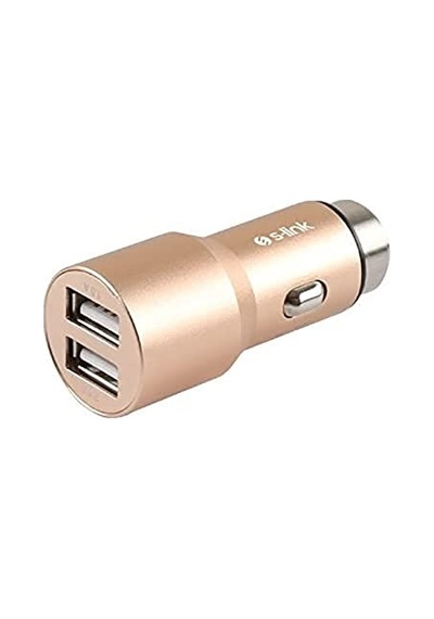Sw-c7 5v 3.1a Çift Usb Gold Araç Şarj Cihazı