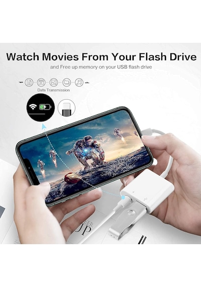 Nk101 Apple İphone İpad Lightning To Usb 3.0 Kamera Adaptörü