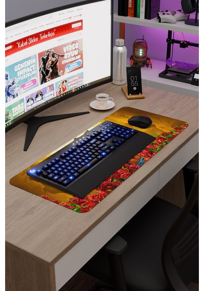 Borderlands Kaymaz Dikişli Kauçuk Oyuncu Mousepad V1 - 70x30 Xl Gaming Mouse Pad Fare Altlığı
