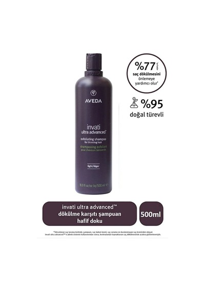 İnvati Ultra Advanced Dökülme Karşıtı Şampuan: Hafif Doku 500ml