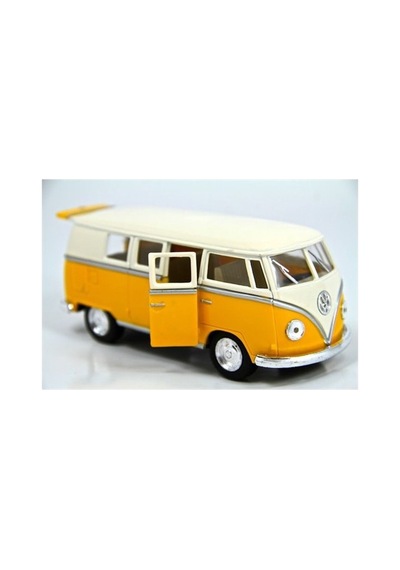 Kinsmart 1962 Volkswagen Classical Bus Sarı-krem 1:32 Diecast Metal