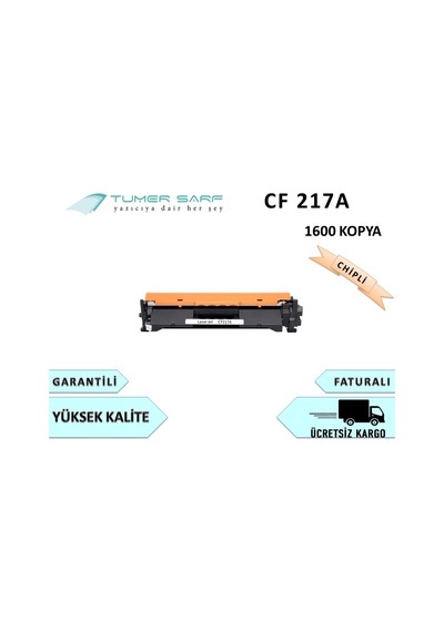 Hp 17A | Cf217A | M130 / M130A Çipli Uyumlu Toner 1600 Kopya