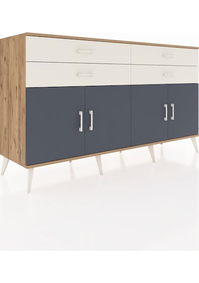 Hyperion Konsol 2 Raflı 4 Çekmeceli 8 Kapaklı 176x44x99 Çam-antra Çam-antrasit/aytaşı Hyperion Konsol 2 Raflı 4 Çekmeceli 8 Kapaklı 176x44x99 Çam-antra Çam-antrasit/aytaşı