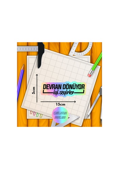 Hologram Devran Dönüyor, İyi Seyirler Yazı Jdm Araba-motosiklet Cam Etiket Sticker