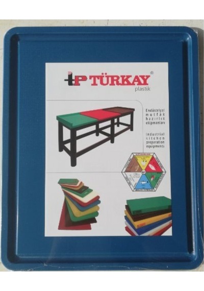 Türkay Mavi Polietilen Oluklu Kesme Tahtası