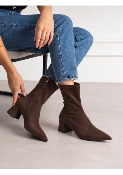 Dabab Shoes Bega Kadın Acı Kahve Streç Süet Sivri Burun Fermuarlı 6 Cm Kalın Topuklu Bot Bootie Kahverengi Dabab Shoes Bega Kadın Acı Kahve Streç Süet Sivri Burun Fermuarlı 6 Cm Kalın Topuklu Bot Bootie Kahverengi