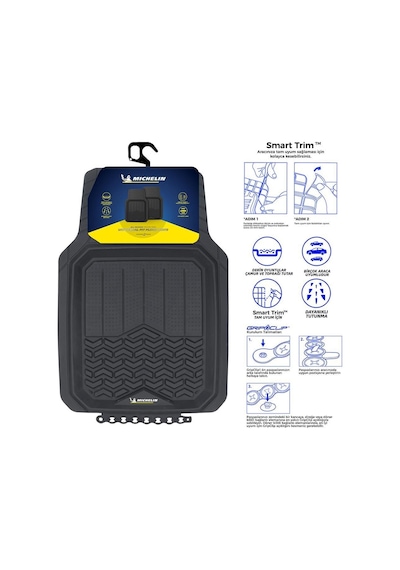Michelin Mc34594 Tüm Araçlara Uyumlu 2 Parça Üniversal 3d Havuzlu Oto Paspas Fr Mc34594