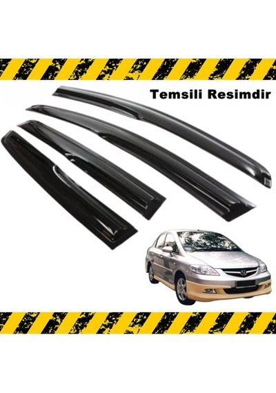 Honda City Mügen Cam Rüzgarlığı 2006-2009 Arası 4 Lü Set N11.13501