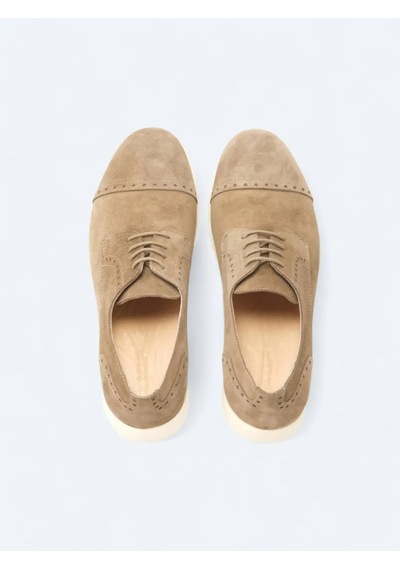 Vizon Süet Smart Casual Ayakkabı Vizon