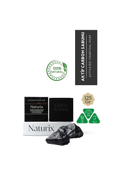 Naturix Natural Kömür Sabunu Yoğun Nemlendirici 125 G