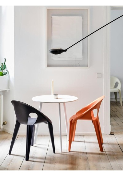 Magis Bell Chair 4 Set Sandalye Geri Dönüştürülebilir Malzeme, Konstantin Grcic'in Ikonik Tasarımı Midnight