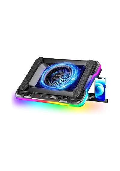 Classone Gt100 Gaming Laptop Sogutucu 2200rpm, Rgb Işıklı, Led Display Notebook Soğutucu Stand