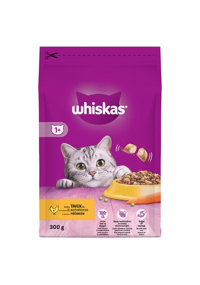 Whiskas Tavuklu Kuru Mama 300 G - 7 Adet Tarı