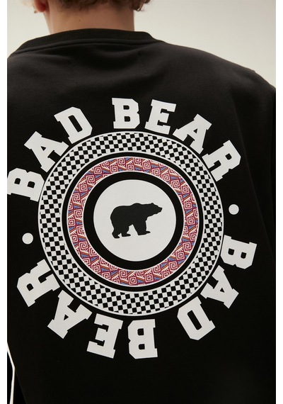 Bad Bear Round Crewneck Erkek Sweatshirt-25283 Siyah