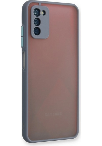 Cosmotex Newface Samsung Galaxy Uyumlu  A03s Kılıf Montreal Silikon Kapak - Gri