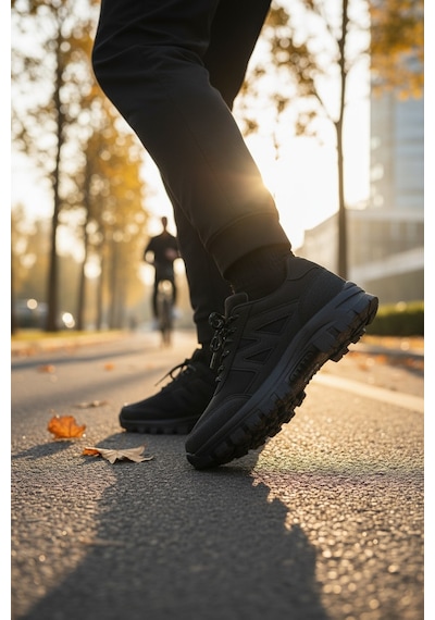 Khayt Herbert Su Ve Soğuk Dayanıklı Rahat Kaymaz Taban Erkek Kadın Kışlık Sneaker Ayakkabı Black