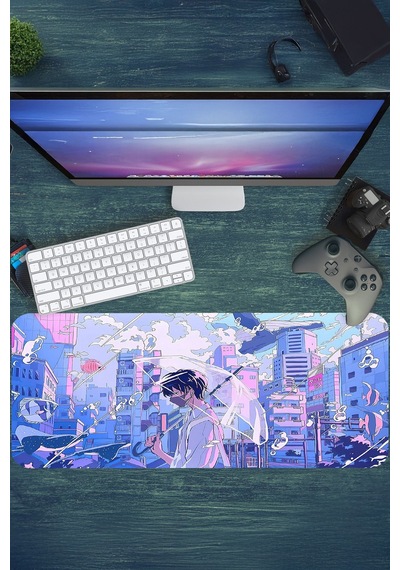 Gaming Oyuncu Xl Mouse Pad Kaydırmaz Dikişli 80 30 Cm Mousepad 4
