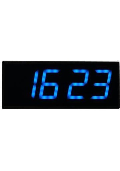 Sanec Wifi Senkronize Dijital Led Duvar Ve Masa Saati Otomatik İnternet Saat Ayarlı, Turkuaz Led, 15x37 Cm Turkuaz