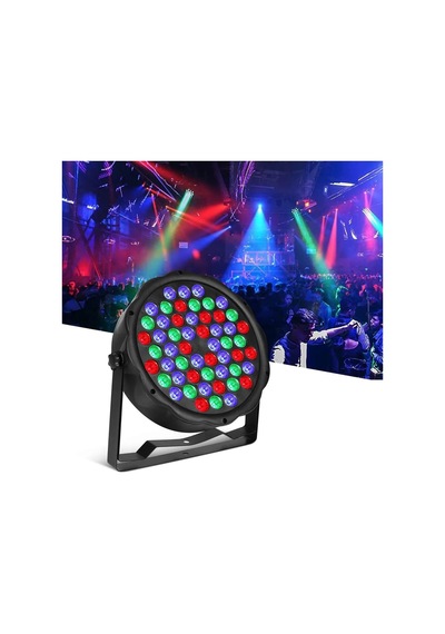 Sese Duyarlı Rgb Led 1 Watt 54x3 Led Par Sahne Işığı-parti, Disko,restoran, Bahçe, Park Plaza Vb.
