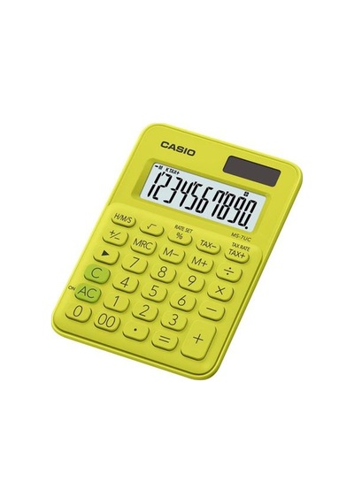 Casio Ms-7Uc-Yg 10 Hane Limon Sarı Masaüstü Hesap Makinesi