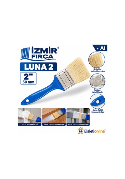 Luna 2 No 2 50 Mm Boya Fırçası Plastik Saplı Ahşap, Metal Ve Yağlı Boya Fırçası - 937811643