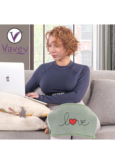 VAVEY Termojel Hediyeli Yeni Nesil Sıcak Soğuk Regl Kemeri Love Yeşil