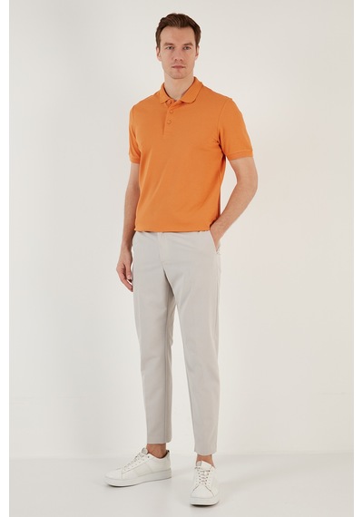 Buratti Pamuklu Regular Fit Düğmeli Erkek Polo Yaka T Shirt 5902127 Hardal