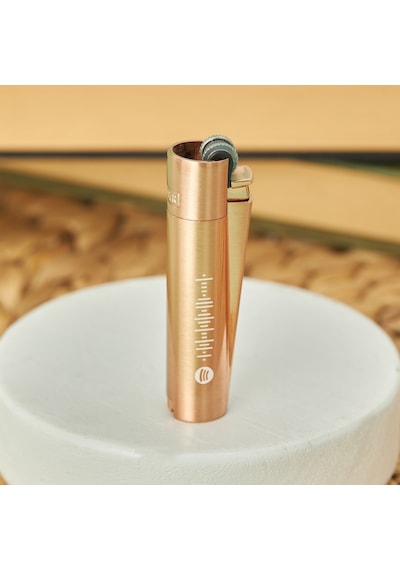 Spotify QR Kod Tasarımlı Rosegold Orijinal Clipper Çakmak