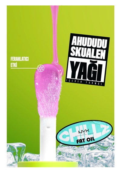 Nyx Professional Makeup Fat Oil Chillz Parlatıcı Dudak Yağı - Strawberry Slush