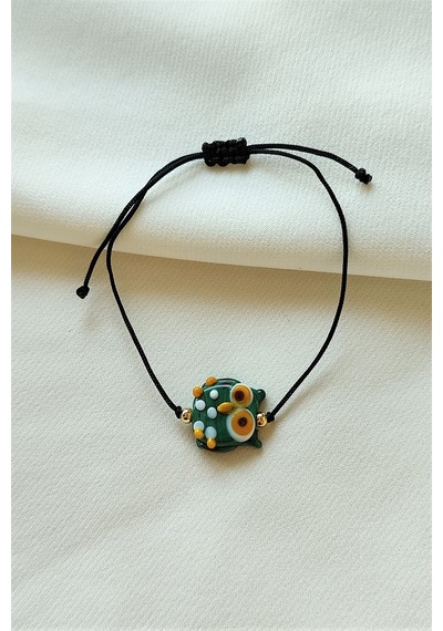 Baykuş Murano Bileklik Çok Renkli