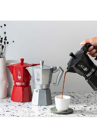 Bıalettı 9065 Moka Exclusıve Black 3 Cups Bı-9065 Bialetti