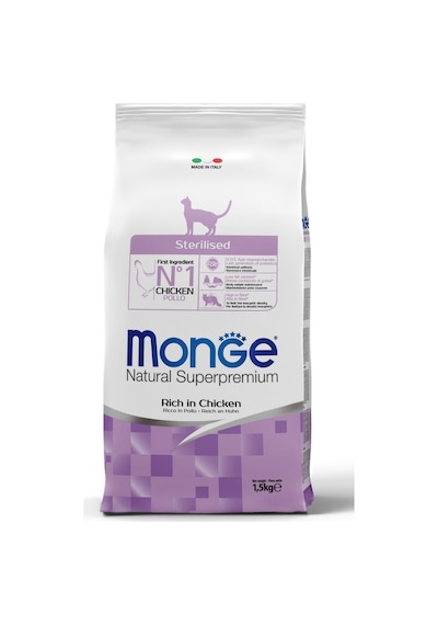 Monge Sterilised Tavuklu Kısırlaştırılmış Kedi Maması 1,5 Kg