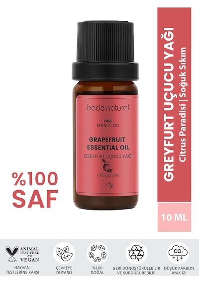 Bade Natural Greyfurt Uçucu Yağı %100 Saf 10 ML