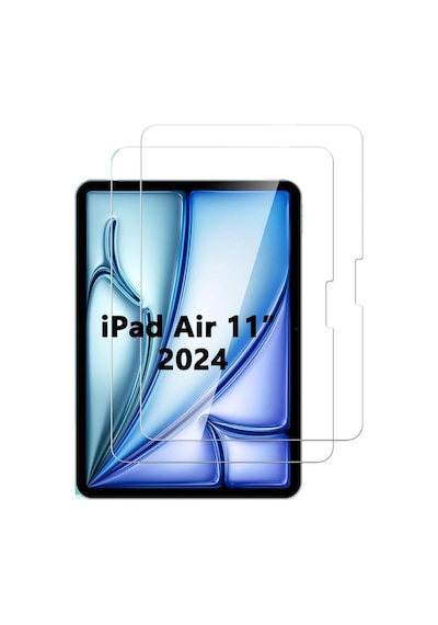 Apple Uyumlu iPad, Air 11inç M2 2024 Tablet Temperli Cam Ekran Koruyucu A2902 A2903 A2904 Kılıf