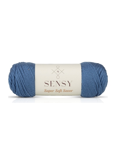 Premium Super Soft Saver El Örgü Ipi Hırka Kazak Bere Ipliği Battaniye Ev Dekorasyon Ip Mavi