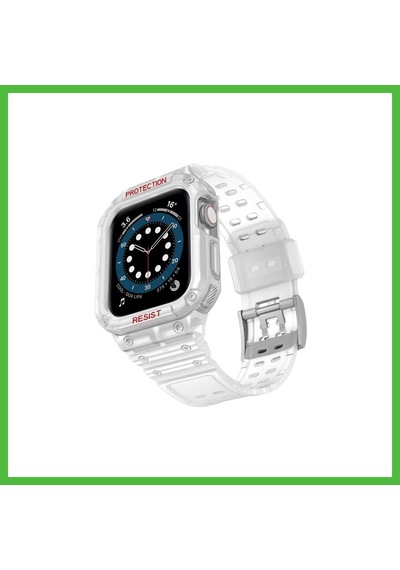Vaveni Watch 42mm Uyumlu Kr401 Silikon Kordon - Şeffaf Arz