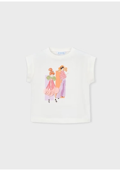 Mayoral Kız Çocuk T-shirt 3005 Turuncu