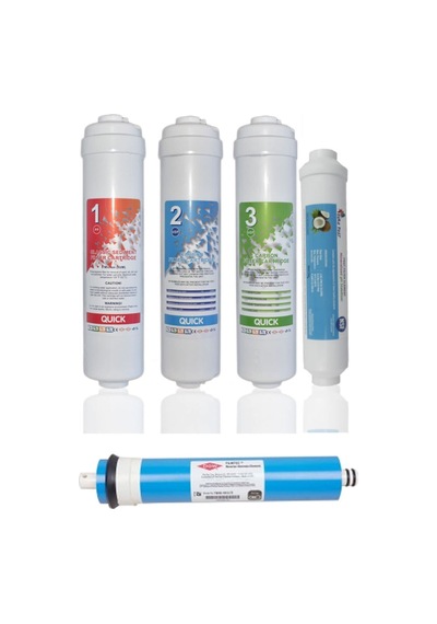 Aqua Bella Reverse Osmosis Kapalı Kasa Inline Su Arıtma Cihazı Filtresi 50 Gpd Filmtec Membranlı