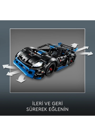 LEGO® Technic Porsche GT4 e-Performance Yarış Arabası 42176 – 10 Yaş ve Üzeri Çocuklar İçin Oyuncak Uzaktan Kumandalı Araba Yapım Seti(834P)