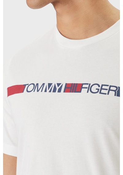 Tommy Hilfiger Erkek T Shirt Mw0mw42368 Ybr Beyaz